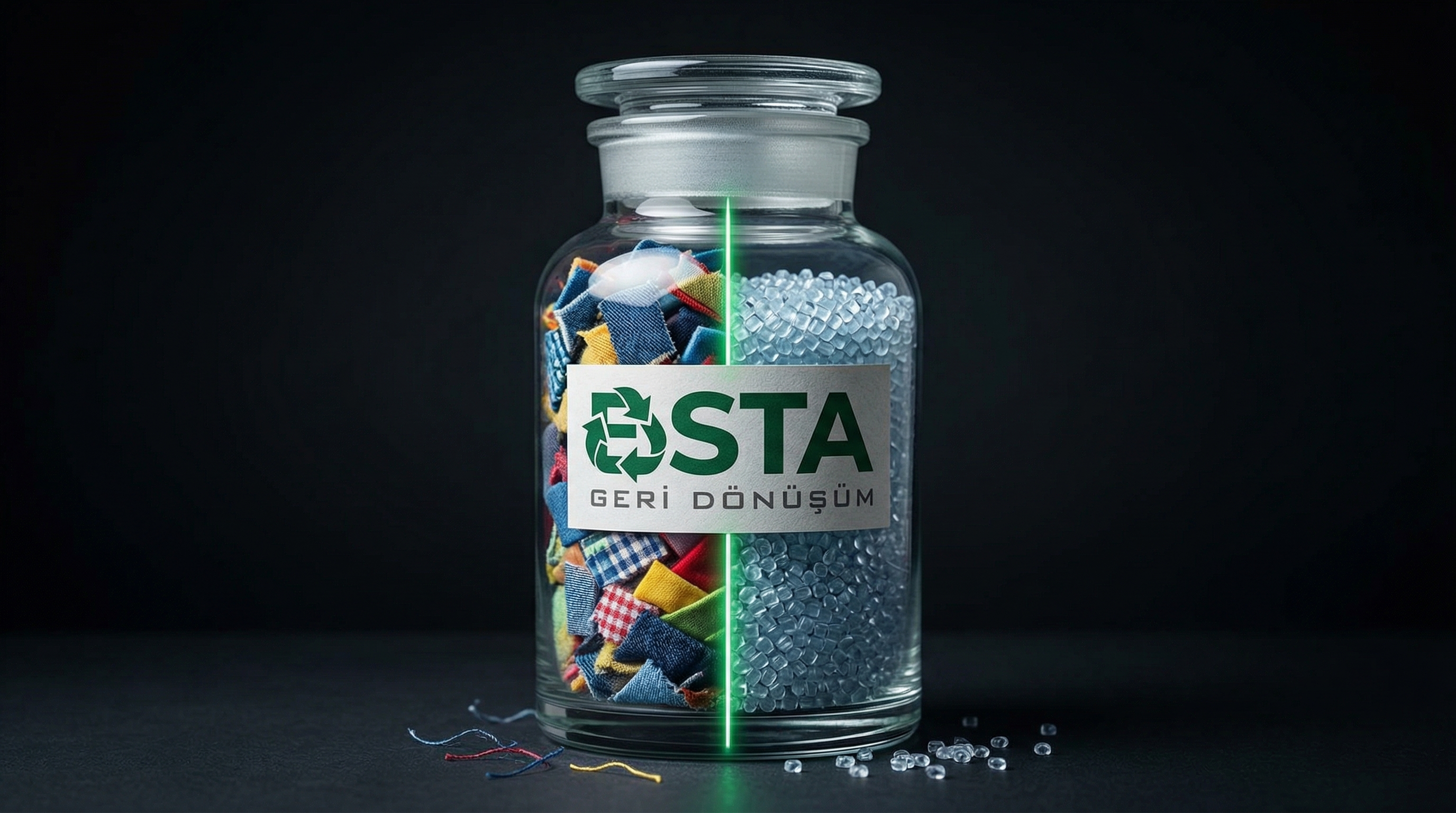 Tekstil kumaş atıklarının granüle dönüştürülme süreci